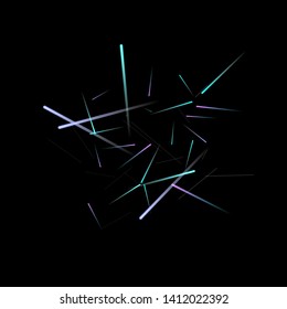 Fast Effect. Motion Neon Light Movement. Flow Light Trail. Neon Element Futuristic Design. Abstract Glowing Lines Movement Concept. Minimal Modern Dynamic 3D Static Effect. Techno Vector illustration.
