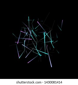 Fast Effect. Motion Neon Light Movement. Flow Light Trail. Neon Element Futuristic Design. Abstract Glowing Lines Movement Concept. Minimal Modern Dynamic 3D Static Effect. Techno Vector illustration.