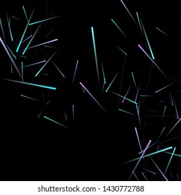 Fast Effect. Motion Neon Light Movement. Flow Light Trail. Neon Element Futuristic Design. Abstract Glowing Lines Movement Concept. Minimal Modern Dynamic 3D Static Effect. Techno Vector illustration.