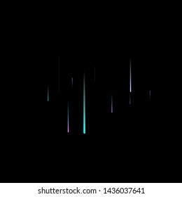 Fast Effect. Motion Neon Light Movement. Flow Light Trail. Neon Element Futuristic Design. Abstract Glowing Lines Movement Concept. Minimal Modern Dynamic 3D Static Effect. Techno Vector illustration.