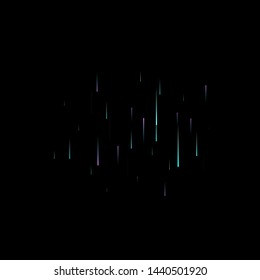 Fast Effect. Motion Neon Light Movement. Flow Light Trail. Neon Element Futuristic Design. Abstract Glowing Lines Movement Concept. Minimal Modern Dynamic 3D Static Effect. Techno Vector illustration.