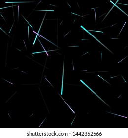 Fast Effect. Motion Neon Light Movement. Flow Light Trail. Neon Element Futuristic Design. Abstract Glowing Lines Movement Concept. Minimal Modern Dynamic 3D Static Effect. Techno Vector illustration.