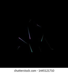 Fast Effect. Motion Neon Light Movement. Flow Light Trail. Neon Element Futuristic Design. Abstract Glowing Lines Movement Concept. Minimal Modern Dynamic 3D Static Effect. Techno Vector illustration.