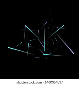 Fast Effect. Motion Neon Light Movement. Flow Light Trail. Neon Element Futuristic Design. Abstract Glowing Lines Movement Concept. Minimal Modern Dynamic 3D Static Effect. Techno Vector illustration.