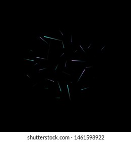Fast Effect. Motion Neon Light Movement. Flow Light Trail. Neon Element Futuristic Design. Abstract Glowing Lines Movement Concept. Minimal Modern Dynamic 3D Static Effect. Techno Vector illustration.