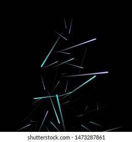 Fast Effect. Motion Neon Light Movement. Flow Light Trail. Neon Element Futuristic Design. Abstract Glowing Lines Movement Concept. Minimal Modern Dynamic 3D Static Effect. Techno Vector illustration.