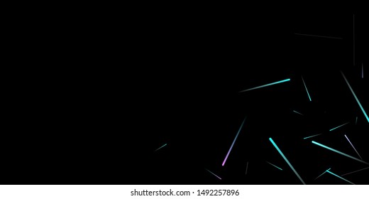 Fast Effect. Motion Neon Light Movement. Flow Light Trail. Neon Element Futuristic Design. Abstract Glowing Lines Movement Concept. Minimal Modern Dynamic 3D Static Effect. Techno Vector illustration.