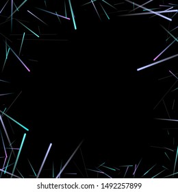 Fast Effect. Motion Neon Light Movement. Flow Light Trail. Neon Element Futuristic Design. Abstract Glowing Lines Movement Concept. Minimal Modern Dynamic 3D Static Effect. Techno Vector illustration.