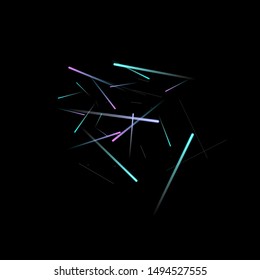 Fast Effect. Motion Neon Light Movement. Flow Light Trail.   Techno Vector illustration.