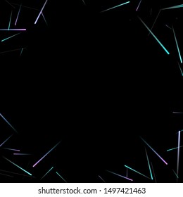 Fast Effect. Motion Neon Light Movement. Flow Light Trail. Neon Element Futuristic Design. Abstract Glowing Lines Movement Concept. Minimal Modern Dynamic 3D Static Effect. Techno Vector illustration.