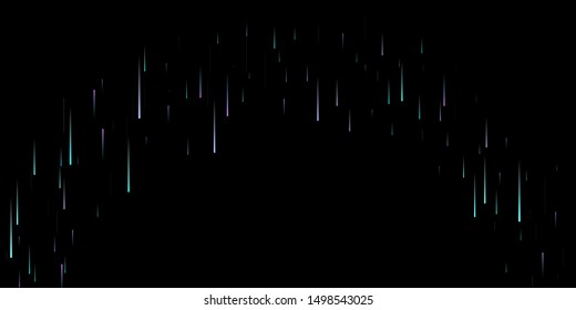 Fast Effect. Motion Neon Light Movement. Flow Light Trail. Neon Element Futuristic Design. Abstract Glowing Lines Movement Concept. Minimal Modern Dynamic 3D Static Effect. Techno Vector illustration.