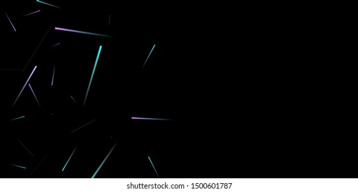 Fast Effect. Motion Neon Light Movement. Flow Light Trail. Neon Element Futuristic Design. Abstract Glowing Lines Movement Concept. Minimal Modern Dynamic 3D Static Effect. Techno Vector illustration.