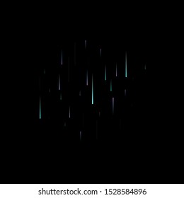 Fast Effect. Motion Neon Light Movement. Flow Light Trail. Neon Element Futuristic Design. Abstract Glowing Lines Movement Concept. Minimal Modern Dynamic 3D Static Effect. Techno Vector illustration.