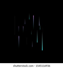 Fast Effect. Motion Neon Light Movement. Flow Light Trail. Neon Element Futuristic Design. Abstract Glowing Lines Movement Concept. Minimal Modern Dynamic 3D Static Effect. Techno Vector illustration.