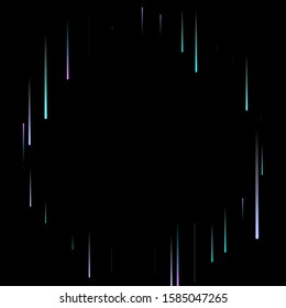 Fast Effect. Motion Neon Light Movement. Flow Light Trail. Neon Element Futuristic Design. Abstract Glowing Lines Movement Concept. Minimal Modern Dynamic 3D Static Effect. Techno Vector illustration.