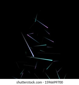 Fast Effect. Motion Neon Light Movement. Flow Light Trail. Neon Element Futuristic Design. Abstract Glowing Lines Movement Concept. Minimal Modern Dynamic 3D Static Effect. Techno Vector illustration.