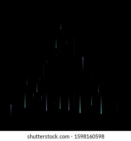 Fast Effect. Motion Neon Light Movement. Flow Light Trail. Neon Element Futuristic Design. Abstract Glowing Lines Movement Concept. Minimal Modern Dynamic 3D Static Effect. Techno Vector illustration.