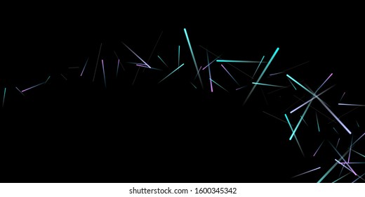 Fast Effect. Motion Neon Light Movement. Flow Light Trail. Neon Element Futuristic Design. Abstract Glowing Lines Movement Concept. Minimal Modern Dynamic 3D Static Effect. Techno Vector illustration.