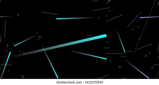 Fast Effect. Motion Neon. Seamless Pattern. Fast Light Movement. Flow Trail. Element Futuristic Neon. Abstract Glowing Movement. Minimal Motion Dynamic 3D Static Effect. Techno Vector illustration.