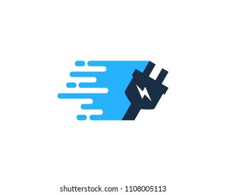 Fast Electric Icon Logo Design Element