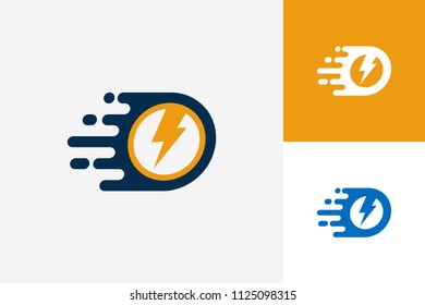 Fast Electric Power Logo Template Design Vector, Emblem, Design Concept, Creative Symbol, Icon