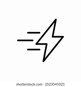 fast energy icon sign vector