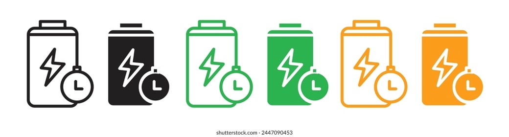 Fast Energy Recovery Icon for Quick Battery Charging Solutions