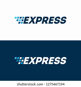 Fast Express Delivery Logo designs template, Logistic Logo designs concept vector