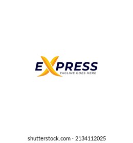 Fast Express Delivery Logo designs template, Logistic Logo designs concept vector