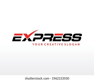 Fast Express Delivery Logo Vector. Simple Express logo Template Design