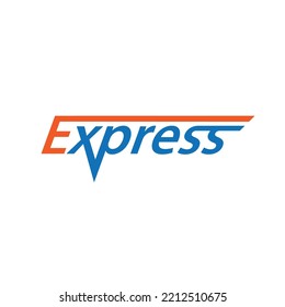 Vector de logotipo de entrega rápida. Diseño moderno de plantillas de logotipo logístico de transporte.