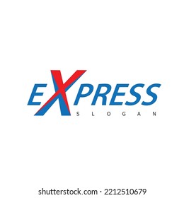 Fast Express Delivery Logo Vector. Modern Transport Logistic Logo Template Design.