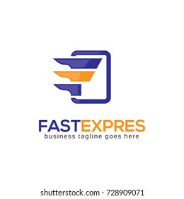 Fast Express Letter F Logo