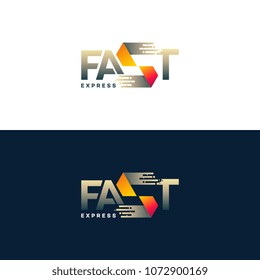 Fast Express logo designs vector, Modern Express logo template