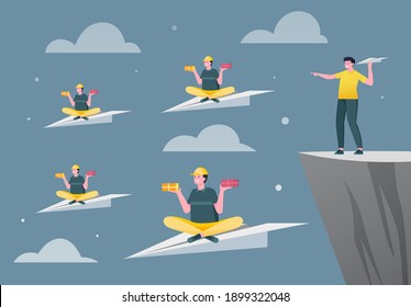 Fast express package delivery to customers address