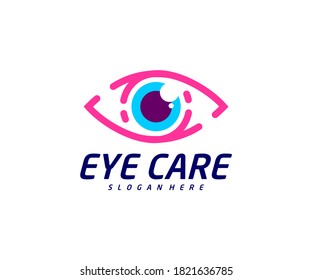 Fast Eye logo design vector template, Creative eye logo concept, Icon symbol, Illustration