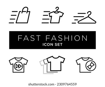 Fast fashion vector sign illustration concept
