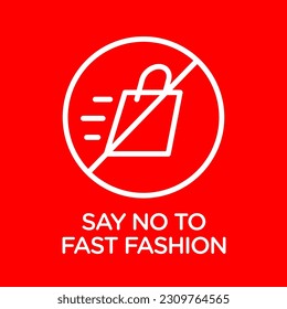 Fast fashion vector sign illustration concept
