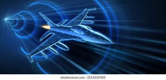 Fast fighter jet. Military aircraft, Aerospace innovation, Bomber plane, Space force, Stealth Fighter Technology, Jet Hypersonic Engines, Advanced Sensor Fusion, Army aviation concept