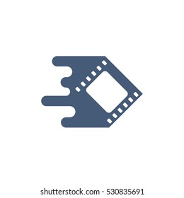 Fast Film Camera Vector Logo Design Element