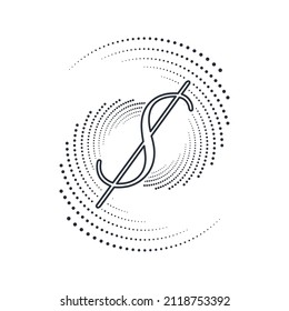 Rápido flujo financiero. Modificación de la estrategia. Cambios de negocio. Icono lineal vector abstracto aislado en fondo blanco