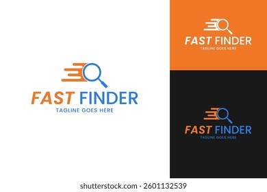 Fast finder logo design template symbol illustration
