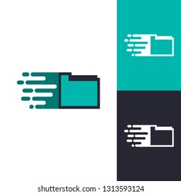 Fast Folder Logo Inspiration Template