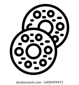 Fast food addiction icon outline vector. Passive lifestyle. Adult fat man