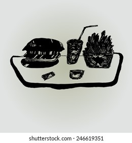 Fast food artwork
