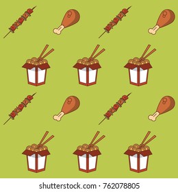 Fast food background