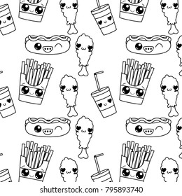 Fast food background
