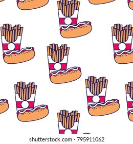 Fast food background