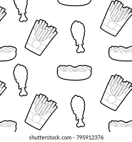 Fast food background