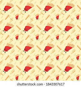 Fast food background pattern illustration